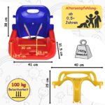 Montafox Kinderschaukel 3 in 1 – Mitwachsende Babyschaukel mit Sicherheitsgurt – Bild 2