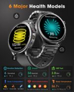 RUXINGX Smartwatch Herren mit EKG+HRV & AI-GPT – 1,53" Gesundheitsuhr mit 120+ Sportmodi – Bild 4