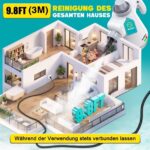 Rolipo Dampfreiniger 1050W mit 12-teiligem Zubehör – Chemiefreie Reinigung für Haushalt & Auto – Bild 8