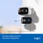 Tapo C246D WLAN Überwachungskamera Aussen – Dual-Objektiv 2K mit Smart Tracking & KI-Erkennung – Bild 12