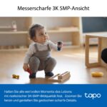 Tapo C230 Überwachungskamera 3K 5MP – 360° Schwenkbereich mit KI-Erkennung für innen – Bild 4