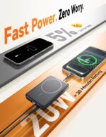 Aobbow MagSafe Powerbank 10000mAh – 20W Schnellladen & kabelloses Laden für iPhone – Bild 4
