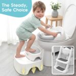 Maliton Toilettensitz für Kinder 1-8 Jahre mit 2-stufigem Tritthocker – Rutschfestes WC-Training – Bild 9