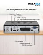 Megasat HD 390 DVB-S2 Sat-Receiver – Full HD Satellitenempfang mit HDMI & USB – Bild 5