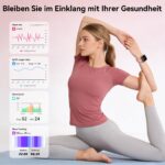 Mingtawn Smartwatch Damen 1.83" HD mit 7 Armbänder – Fitness Tracker mit Bluetooth-Anruf & SpO2 – Bild 6