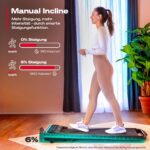 Sportstech sWalk Lite Plus – 2-in-1 Klappbares Laufband bis 12 km/h mit App-Steuerung – Bild 2