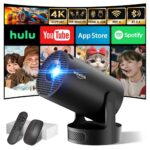 wowlink W210 Mini Beamer 4K – Tragbarer Projektor mit WiFi 6 & Ultrakurzfokus