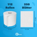 BOVE Toilettenpapier 3-lagig 112 Rollen – Extra Weich & Saugstark mit FSC-Zertifikat – Bild 2