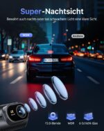 CIEVIE 4K Dashcam mit 360° Drehfunktion, 1,5" IPS Display & 5G WLAN – Frontkamera – Bild 8