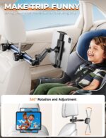 TRYONE Tablet Halterung Auto Kopfstütze 46cm – 3-in-1 Universalhalter für iPad & Smartphones – Bild 7