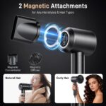 aowoka Haartrockner mit LED-Display & bürstenlosem Motor 160.000 U/min – Ionen-Föhn mit Diffusor für schnelles, schonendes Trocknen – Bild 7