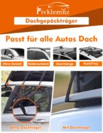 FIVKLEMNZ Dachbox 21 Kubikfuss – Wasserdichte Dachtasche für alle Fahrzeuge – Bild 4