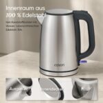 COSORI Wasserkocher 1,7 L Edelstahl mit Strix-Technologie – BPA-frei für schnelles Aufkochen – Bild 2