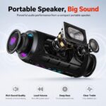 TIMU Bluetooth Lautsprecher mit RGB-Licht – 25W Stereo, Bluetooth 5.4 & 20h Akku – Bild 3