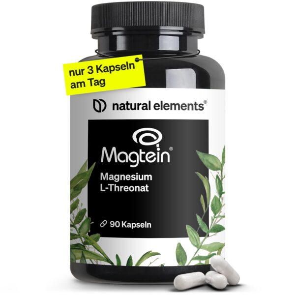 Magnesium L-Threonate Magtein® 2.083mg – 90 vegane Kapseln für Nervensystem & mentale Klarheit