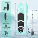 FBSPORT Aufblasbares SUP Board 335cm – Stand Up Paddle Set mit Aluminium Paddel & Pumpe – Bild 3