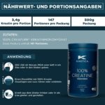 Kinetica Creapure® 100% Kreatin Monohydrat – 500g Pulver für maximale Leistung – Bild 7
