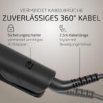 hihair Glätteisen mit Gleam-Flow Ionen-Technologie & LCD-Display – Schnelles Styling für seidig glattes, glänzendes Haar – Bild 8