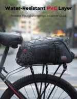 KEMIMOTO 8L Fahrradtasche 2-in-1 – Wasserabweisende Gepäckträgertasche für Pendler – Bild 3