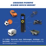 MICHELIN Air Power Mini 1 Akku-Kompressor 9,9 bar – Kabellose Luftpumpe mit Digitaldisplay für Auto, Fahrrad & E-Bike – Bild 6