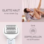 Panasonic ES-EY90 Nass/Trocken-Epilierer – 60 Pinzetten & flexibler Kopf für glatte Haut – Bild 2