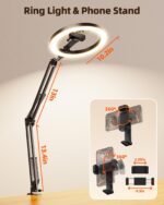 LUXSURE Ringlicht mit Stativ – Overhead-Setup für Food-Videos & Content Creation – Bild 9