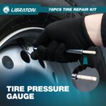 LIBRATON 78-teiliges Reifenreparaturset – Profi-Pannenhilfe für Auto, Motorrad & LKW – Bild 6