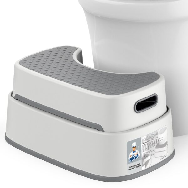 MR.SIGA Toilettenhocker mit ergonomischem Design – Rutschfest & stabil für gesunde Körperhaltung