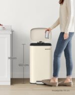 SONGMICS Treteimer 30 Liter mit Softclose-Deckel – Edelstahl Mülleimer für die Küche – Bild 8