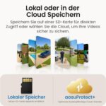 aosu 2K Solar Überwachungskamera Aussen – 360° Tracking, Farbnachtsicht & Akku – Bild 9
