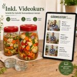 GREEN WISE GÄRMEISTER Fermentierglas Set 2x1,4L mit Gärventil – Komplettset für Sauerkraut & Kimchi – Bild 4