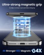 A ADDTOP 5000mAh Magnetische Powerbank – 20W Schnellladung für iPhone mit kabellosem Laden – Bild 3