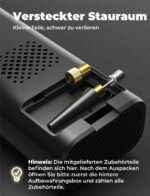 Oasser Elektrische Luftpumpe 6000mAh – Tragbarer Kompressor mit Dualer Anzeige für Auto, Motorrad & Fahrrad – Bild 2