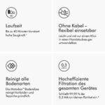 Dyson V8 Origin Kabelloser Staubsauger – 130 AW Saugkraft, 40 Min Laufzeit & Haarentwirrung – Bild 5