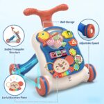 QDRAGON 3in1 Lauflernwagen mit regelbarer Geschwindigkeit – Gehhilfe für Babys 12-36 Monate – Bild 8