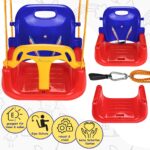 Montafox Kinderschaukel 3 in 1 – Mitwachsende Babyschaukel mit Sicherheitsgurt – Bild 4