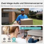 BOIFUN 2K WLAN Video Türklingel mit 180° Weitwinkel & AI-Personenerkennung – ohne Abo – Bild 4