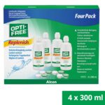 Opti-Free Replenish Kontaktlinsen-Pflegemittel 4 x 300 ml – Reinigung & Desinfektion mit TearGlyde – Bild 2