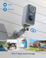 DEATTI 2K Überwachungskamera Aussen Akku – Kabelloses WLAN Sicherheitssystem mit Bewegungsmelder – Bild 6