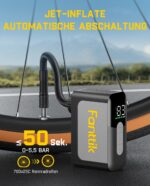 Fanttik X10 Ace Mini Akku Fahrradpumpe – Elektrische Luftpumpe mit Manometer für Rennrad & E-Bike – Bild 5