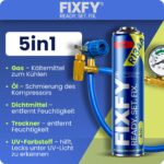 FIXFY 5in1 Kältemittelersatz R134a – Klimaanlage selbst befüllen mit Schlauch & Manometer – Bild 2
