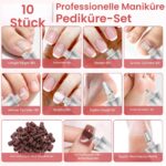 ZABOUL Elektrische Nagelfeile mit 10 Aufsätzen – Profi Maniküre & Pediküre Set – Bild 6