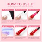 PEACECOLOR Gel Nagellack Set mit UV Lampe & elektrischer Nagelfräser – 40-teiliges Starter-Set – Bild 9