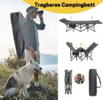 ATORPOK SHOP Campingbett klappbar bis 200 kg – Feldbett mit Kissen für Camping & Outdoor – Bild 8