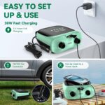 FBSPORT Elektrische SUP Pumpe 20 PSI mit Akku – Hochdruck-Luftpumpe für Paddleboards – Bild 2