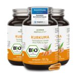 Bio Kurkuma Kapseln Phytholistic – 300 mg Curcuminoide – 40x höhere Bioverfügbarkeit