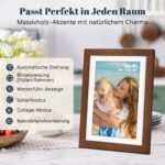 Eptusmey Frameo Digitaler Bilderrahmen 10.1 Zoll WLAN – Walnussholz mit 32GB Speicher – Bild 7