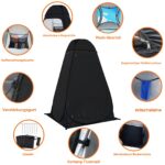 riggoo Pop-Up Duschzelt 150x150x213cm mit UV 50+ – Privatsphäre Umkleidezelt für Camping & Strand – Bild 8