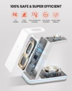 GEEKERA 3-in-1 Wireless Charger – Induktive Ladestation für iPhone, Apple Watch & AirPods – Bild 6
