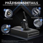 EGR V8 Ersatzakku für Dyson V8 Absolute/Animal/Motorhead/Fluffy – Hochkapazität mit Schutzfunktionen – Bild 5